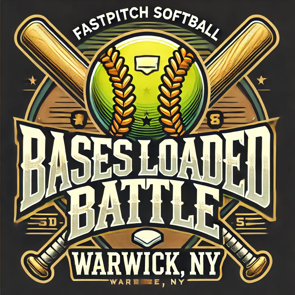 "Bases Loaded Battle" Fastpitch Softball T-Shirt – Warwick, NY 2025