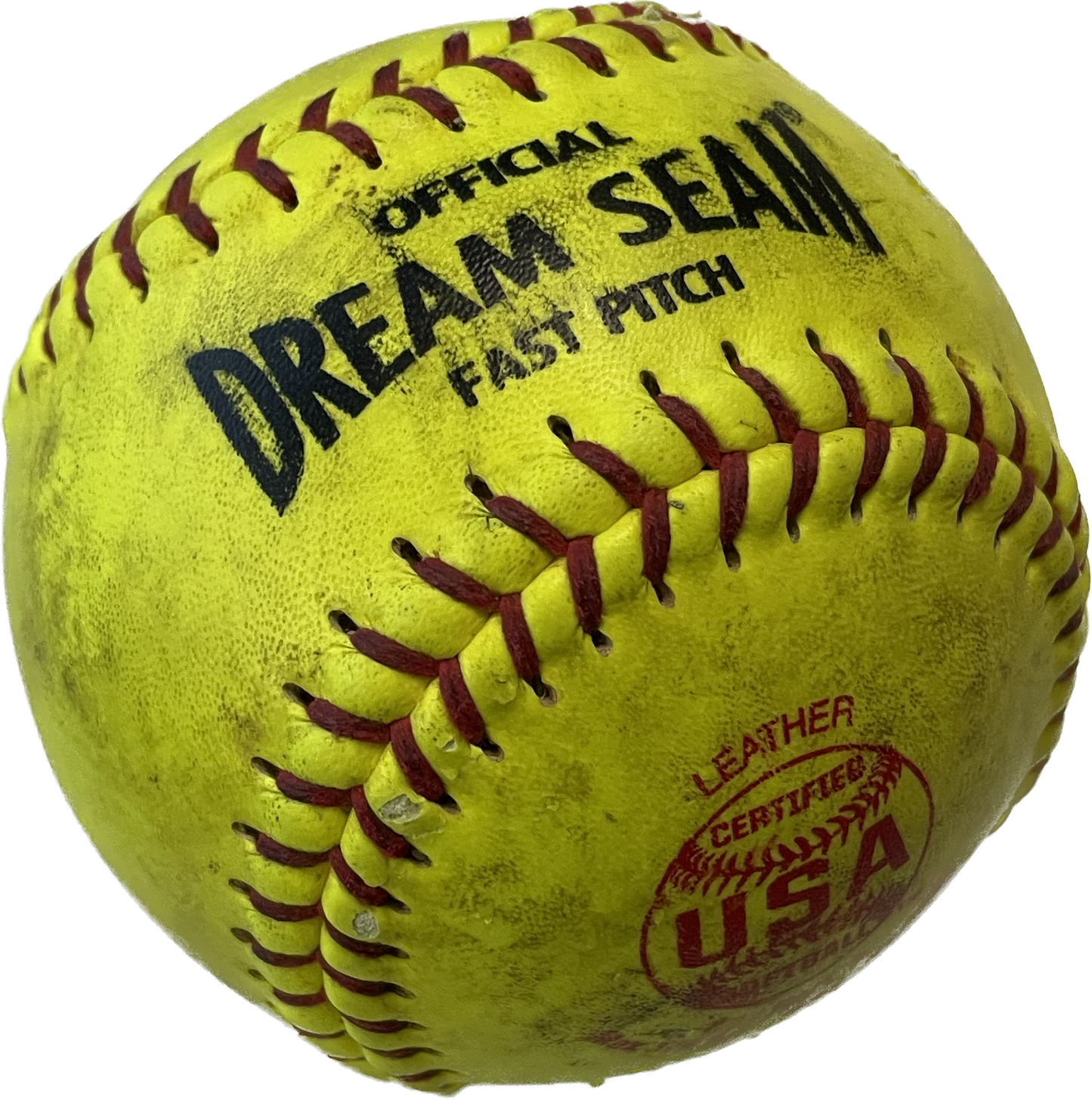 Game Used Softball: Lillian Montemurro- Foul ball 3rd inning 2-2 Count